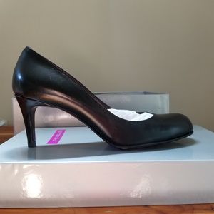 The Seller Black Leather Heel Pumps Size 37.5